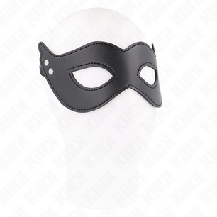 KINK - Maschera in Similpelle con Rivetti Modello 1 26 X 8 Cm