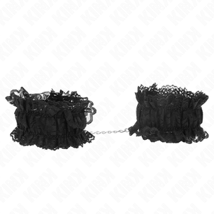 KINK - Polso Elastico in Pizzo Negro