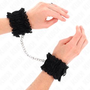 KINK - Polso Elastico in Pizzo Negro