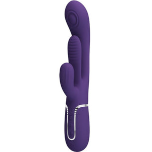PRETTY LOVE - Shania Vibratore Triplo Coniglio Multifunzione Viola