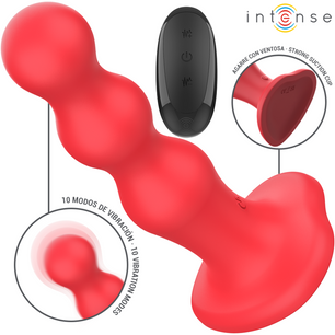 INTENSE - Cody Vibratore con Ventosa Telecomando Rosso