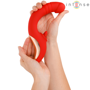 INTENSE - Paulina Vibratore e Stimolatore a Forma di U Rosso