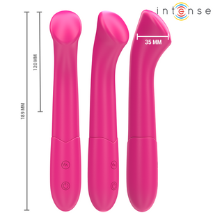 INTENSE - Paty Vibratore 19 Cm Flessibile 10 Vibrazioni Modello 2 Rosa