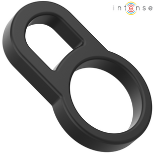 INTENSE - Bobby Doppio Anello per Pene in Silicone Nero