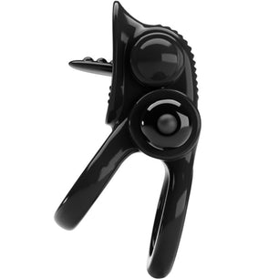 PRETTY LOVE - Passionate Ring Doppio Anello Vibrante + Stimolatore Clitoride Nero