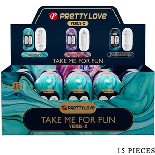 PRETTY LOVE - Venus X 15 Masturbatori Maschili in Silicone Bianco