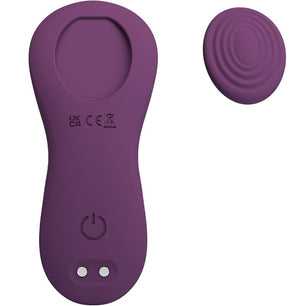 PRETTY LOVE - Mane Lay On Clitoride Massaggiatore 10 Vibrazioni Telecomando Viola
