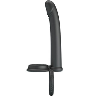 PRETTY LOVE - Dillion Doppia Penetrazione Doppio Anello per il Pene Nero