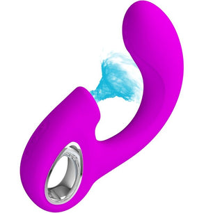 PRETTY LOVE - Sibel Sibel Vibratore Punto G + Stimolatore Clitorideo 10 Vibrazioni Viola