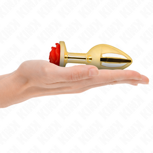 KINK - Plug Anale Oro Rosa Rosso Taglia L