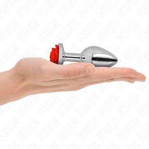 KINK - Plug Anale Rosa Rosso Taglia M