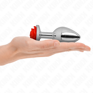 KINK - Plug Anale Rosa Rosso Taglia L
