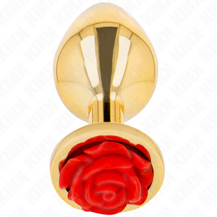 KINK - Plug Anale Oro Rosa Rosso Taglia S