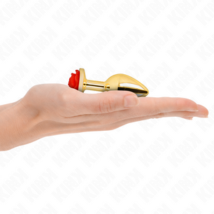 KINK - Plug Anale Oro Rosa Rosso Taglia S