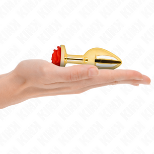 KINK - Plug Anale Oro Rosa Rosso Taglia M