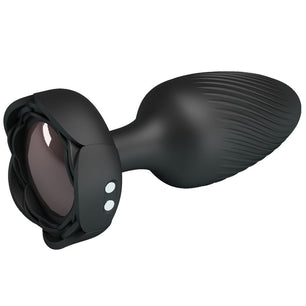 PRETTY LOVE - Osborn Plug Anale con Luce Led Nero 9,8 Cm