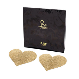 BIJOUX - Indiscrets Copri Capezzoli Flash Cuore Dorato