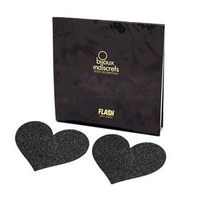 BIJOUX - Indiscrets Flash Nero Tagli Capezzoli Cuore
