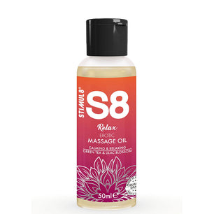 STIMUL8 - S8 Relax Olio per Massaggio Erotico Tè Verde 50 Ml