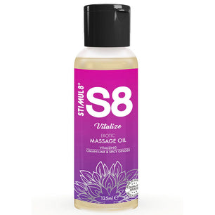 STIMUL8 - S8 Vitalize Olio da Massaggio al Lime 125 Ml