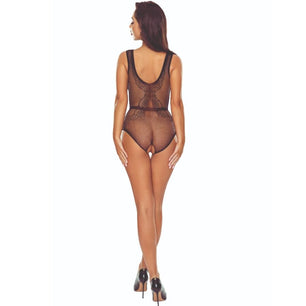 PASSION - BS115 Bodystocking a Griglia Nera