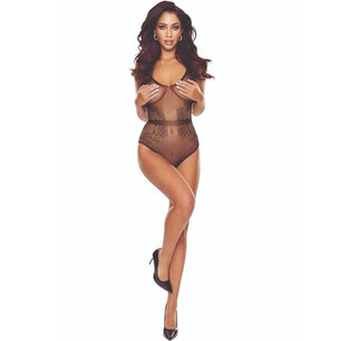 PASSION - BS115 Bodystocking a Griglia Nera