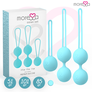 MORESSA - Set Osian Premium in Silicone Turchese