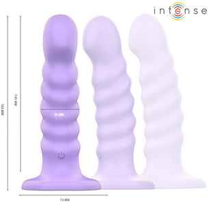 INTENSE - Brenda Vibratore Taglia M Design a Spirale 10 Vibrazioni Telecomando Viola