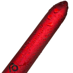 ROCKS-OFF - Proiettile Vibrante Ricaricabile Rosso Papavero