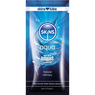 SKINS - Aqua Lubrificante a Base D'acqua Monodose 5 Ml