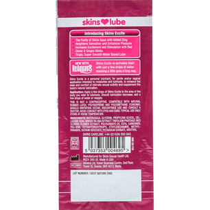 SKINS - Excite Lubrificante a Base D'acqua Monodose 5 Ml