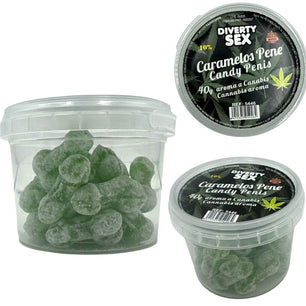 DIABLO GOLOSO - 20 Caramelle per Pene Aroma Cannabis