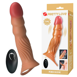 PRETTY LOVE - Guaina per Pene Testurizzata con Vibrazione e Telecomando