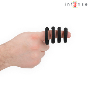 INTENSE - Michiel Set di 4 Anelli per Pene Modello 10