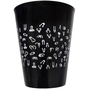 DIABLO PICANTE - Tazza Nera 500 Ml con Peni Bianchi