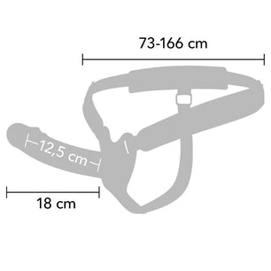 HIDDEN DESIRE - Inferno Guaina per Pene con Strap-on in Silicone 18 Cm