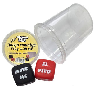 DIABLO PICANTE - Gioco di Dadi Verbo + Parte del Corpo con Coppa