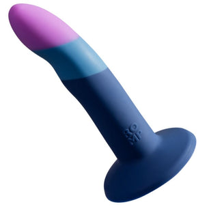 ROMP - Dildo in Silicone Piccolo con Ventosa Tricolore 14 Cm