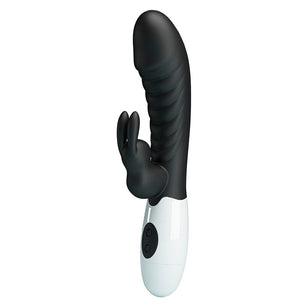 PRETTY LOVE - Vibratore a Coniglio Naughty Bunny con 30 Funzioni Nero