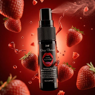 INTT - Spray Orale per Gola Profonda, Più Piacere, Gusto Fragola