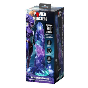POWER MONSTERS - Duskwalker Sentinel Tricolor Dildo Gonfiabile in Silicone Fantasy 23 Cm Ø 5 Cm