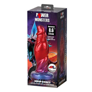 POWER MONSTERS - Shadow Behemoth Dildo Gonfiabile in Silicone Bicolore 22 Cm Ø 5 Cm