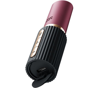 SATISFYER - Deep Kiss Wave Stimolatore Clitorideo Granato / Nero