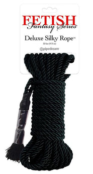 FETISH FANTASY SERIES - Corda di Seta Deluxe Nera 9,75 M