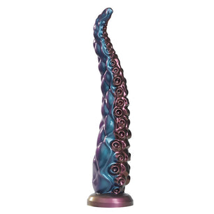 POWER MONSTERS - Dildo in Silicone Fantasy Tricolor Tentacle Abyssal 46 Cm Ø 7 Cm