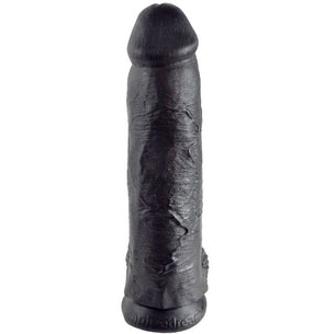 KING COCK - Dildo Nero con Sfere 30.48 Cm