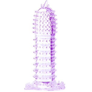 BAILE - Guaina per Pene con Punti di Stimolazione Viola 14 Cm
