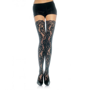 LEG AVENUE - Calze in Pizzo Floreale