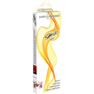 SHEER GLYDE - Dams Laminas Lattice Sesso Orale Fragola