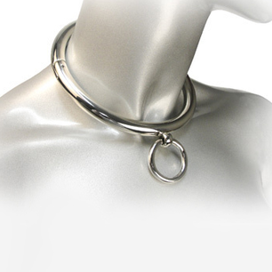METAL HARD - Collana Bdsm con Anello 10CM